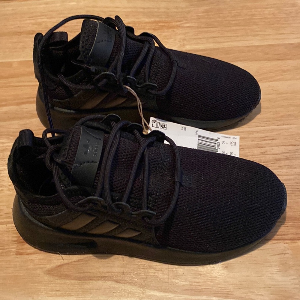Black adidas XPLR shoes